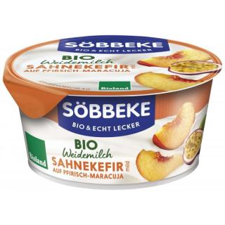 Bio Weidemilch Sahnekefir Pfirsich-Maracuja 150g