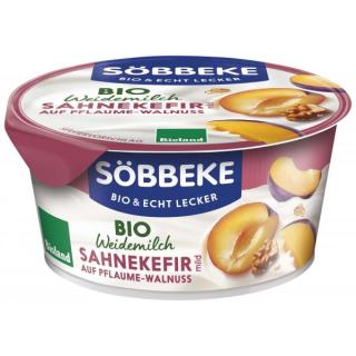 Bio Weidemilch Sahnekefir Pflaume Walnuss 150g