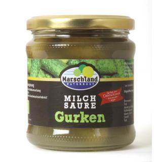 Bioland Bio-Salzgurken milchsauer 370 ml Gl. MARSCHLAND