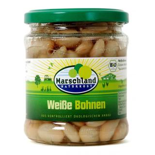 Bio-Weiße Bohnen 370 ml Gl. MARSCHLAND