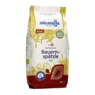 Bauernspätzle, demeter