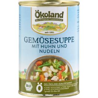 Gemüsesuppe mit Huhn