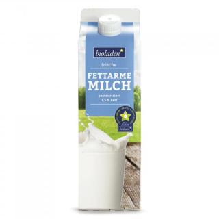 Fettarme Milch im Karton, 1,5 % Fett