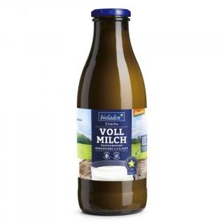 Vollmilch in der Flasche, mind. 3,8 % Fett, Demeter