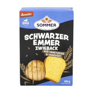 Demeter Schwarzer Emmer Zwieback,ungesüsst, vegan