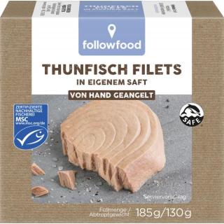 Thunfisch Filets in eigenem Saft