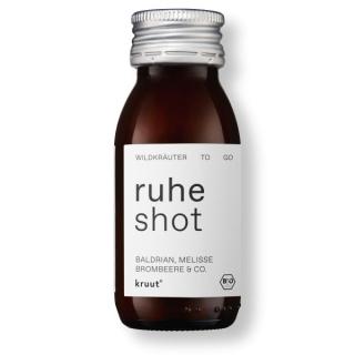 Ruhe Wildkräuter-Shot 60ml - Kräuterelixier mit Baldrian, Melisse & Co.