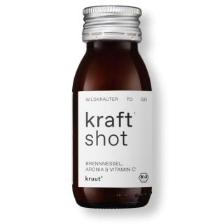 Kraft Wildkräuter-Shot 60ml - Kräuterelixier mit kraftvollen Wildkräutern