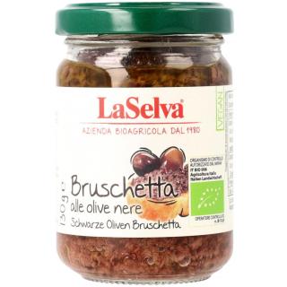 Schwarze Oliven Bruschetta-Zubereitung aus schw.O.