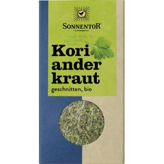 Korianderkraut geschnitten