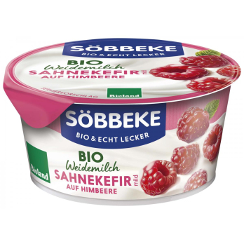 Bio Weidemilch Sahnekefir Himbeere