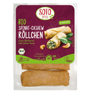 Bio Spinat-Cashew Röllchen