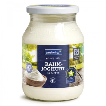 Rahmjoghurt Natur mild im Glas, 10 % Fett