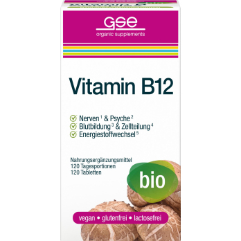Vitamin B12 Compact (Bio), 120 Tbl. à 280 mg
