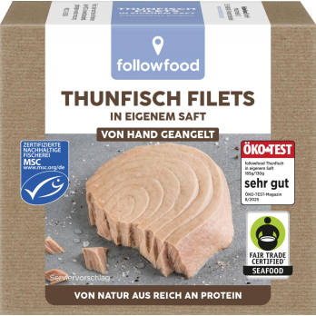 Thunfisch Filets in eigenem Saft