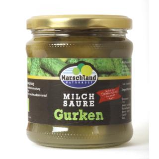 Bioland Bio-Salzgurken milchsauer 370 ml Gl. MARSCHLAND