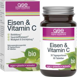 Eisen & Vitamin C Complex (Bio), 60 Tbl. à 500 mg
