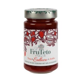 Frutteto Italia 100 % Erdbeere Bio-Fruchtaufstriche 250 g. Fruchtanteil 100 %.