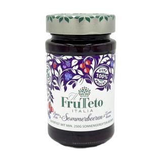 Frutteto Italia 100 % Sommerbeeren Bio-Fruchtaufstriche 250g. Fruchtanteil 100%.