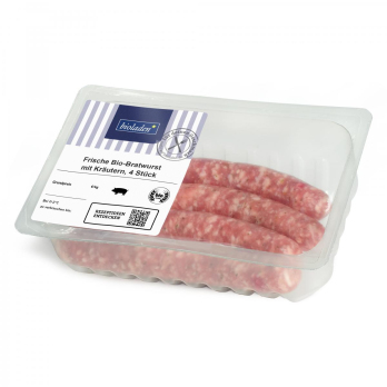 Frische Bratwurst mit Kräutern vom Schwein