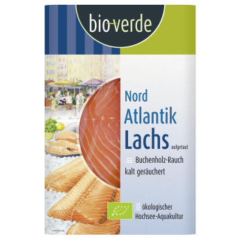 Nord-Atlantik-Lachs geräuchert Aufschnitt