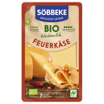 Bio Weidemilch Feuerkäse Scheiben