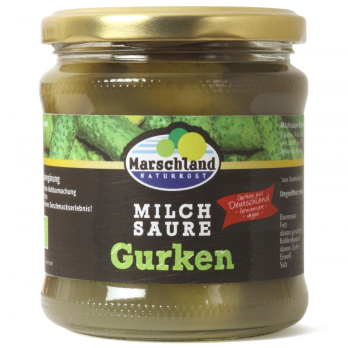 Bioland Bio-Salzgurken milchsauer 370 ml Gl. MARSCHLAND