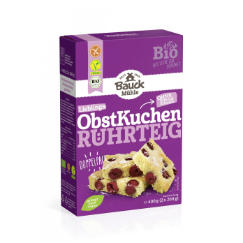 Obstkuchen Rührteig glutenfrei Bio