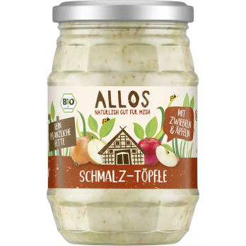 Schmalz-Töpfle mit Zwiebeln und Äpfeln
