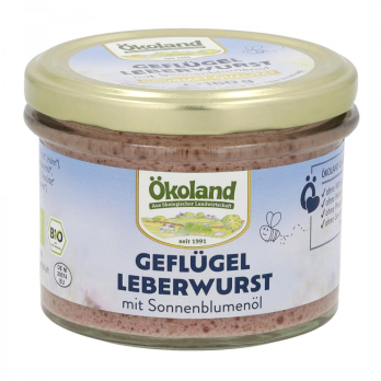 Geflügel-Leberwurst mit Sonnenblumenöl