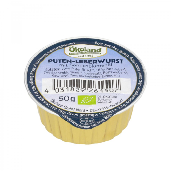 Puten-Leberwurst mit Sonnenblumenöl