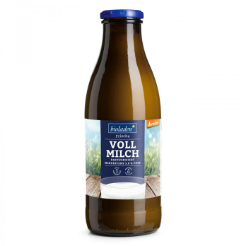 Vollmilch in der Flasche, mind. 3,8 % Fett, Demeter