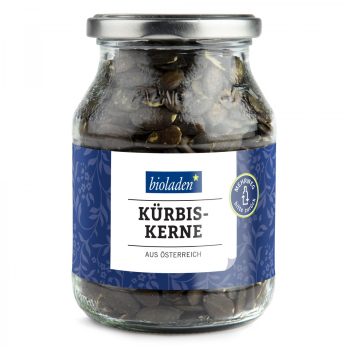 Kürbiskerne, natur, im Pfandglas