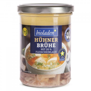 Hühnerbrühe mit 20% Hühnerfleisch