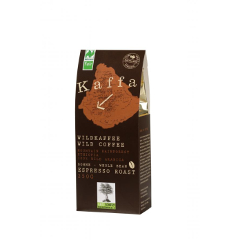 Kaffa Wildkaffee, Espresso Roast, ganze Bohne, 250g