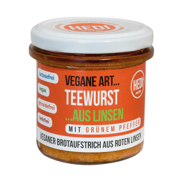 Vegane Art... Teewurst mit grünem Pfeffer