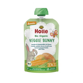 Veggie Bunny - Karotte & Süsskartoffel mit Erbsen