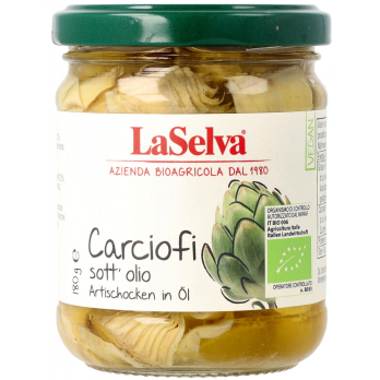 Artischocken in Öl, in Vierteln