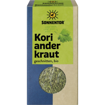 Korianderkraut geschnitten